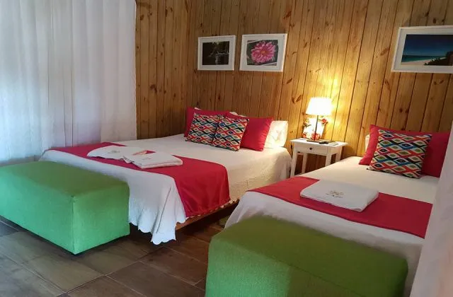 Hotel Vista de Aguilas Pedernales chambre 2 grands lits